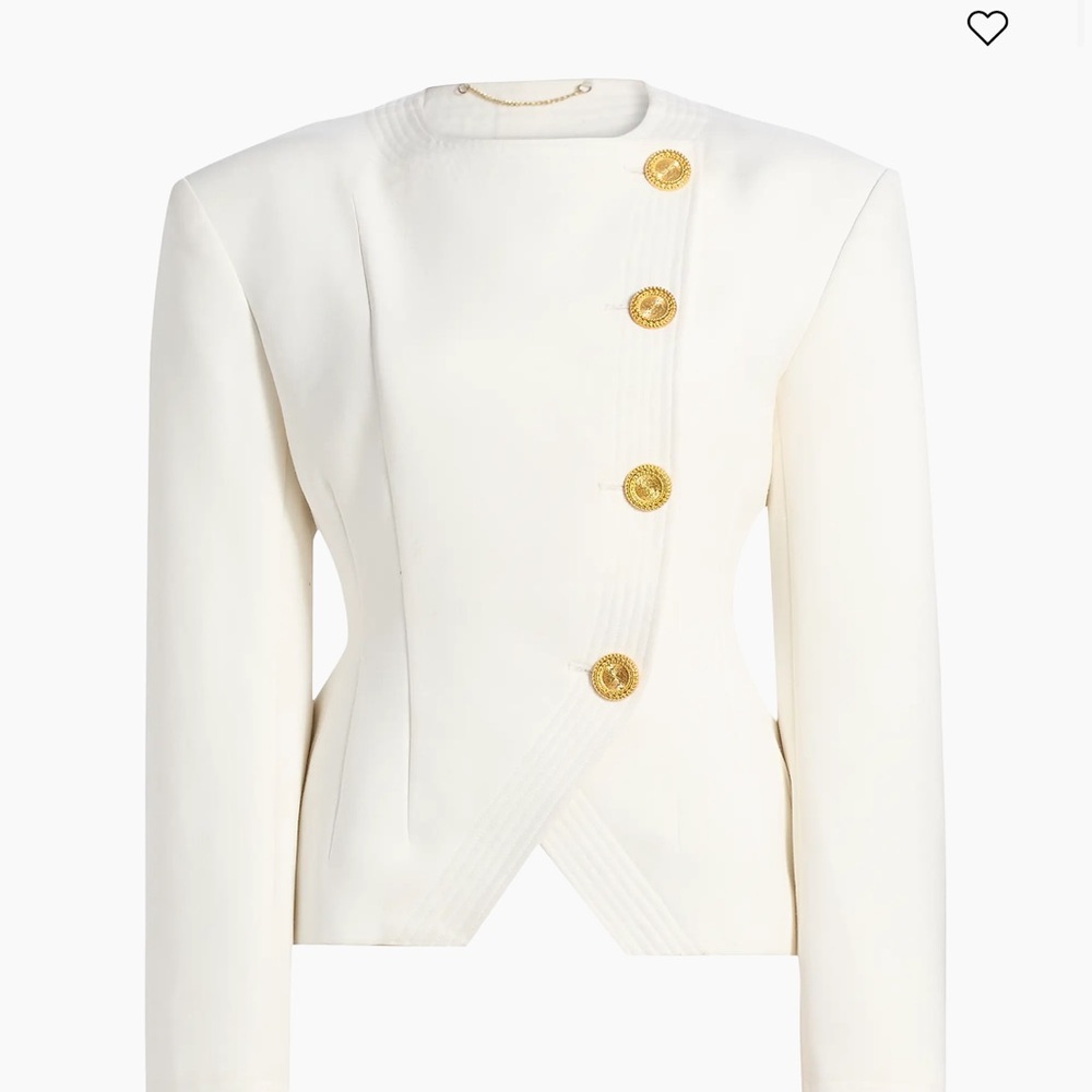 Ronny Kobo NWT Finley blazer jacket white